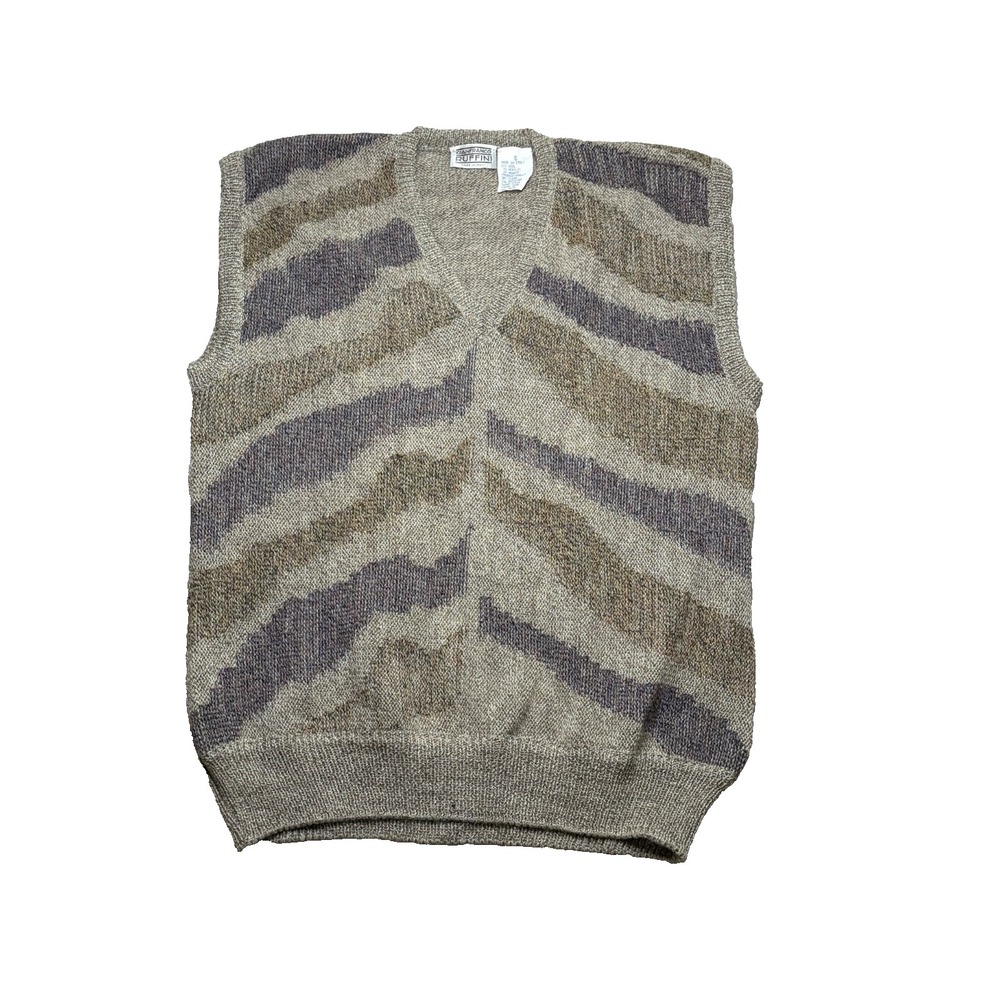 Vtg Gianfranco Ruffini Sweater Vest Mens S Wool Mohair Grandpa 80s 90s Italy